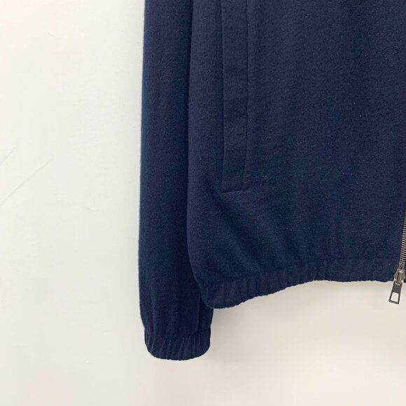 Loro Piana Mens Windmate Bomber Jacket Double-Sided Navy Blue Size 50 L Stand-Up - Picture 4 of 8